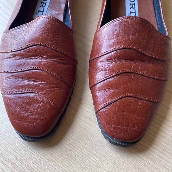 Vintage Women’s Loafers Leather Brown size 10 90s 80s Report - Picture 4 of 17